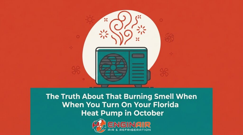 The Truth About That Burning Smell When You Turn On Your Florida Heat Pump in October 1 The Truth About That Burning Smell When You Turn On Your Florida Heat Pump in October — featured image